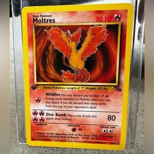 1st Edition Moltres Pokemon Card